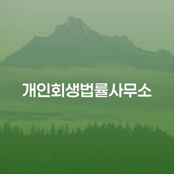 개인회생 수임료 분납 가능하고 대출 받은 돈채무조정 정확한상담을