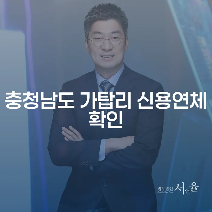 충청남도 가탑리에서 신용연체확인을 통해 개인회생과 파산을 고려해야 하는 이유는?