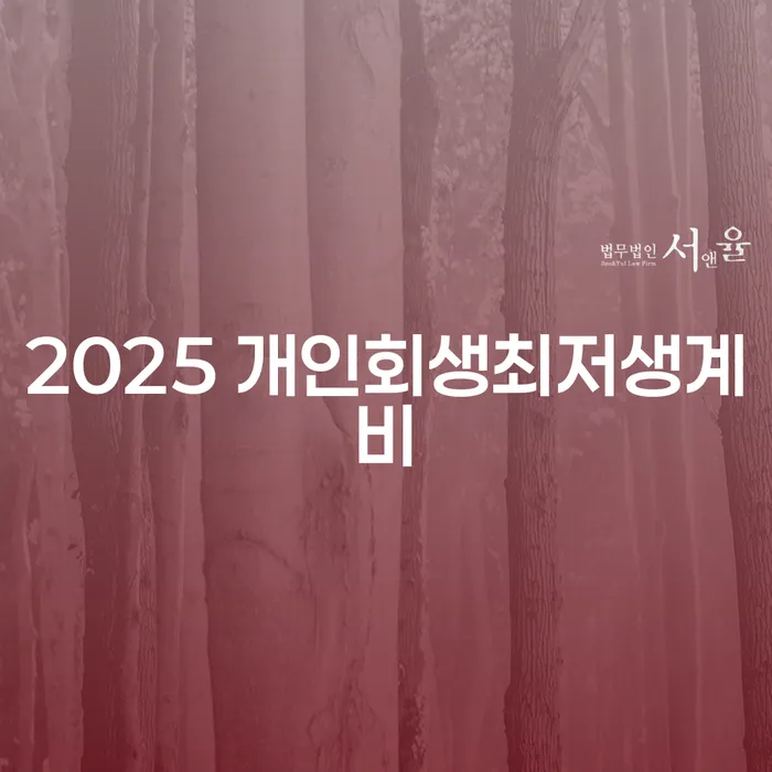 2025 개인회생최저생계비, 고양시 개인파산 고민을 해결하는 방법은?