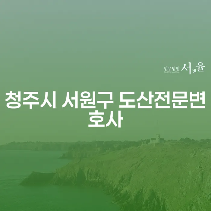 청주시 서원구에서 도산전문변호사를 통한 개인회생, 지금이 적기인가요?